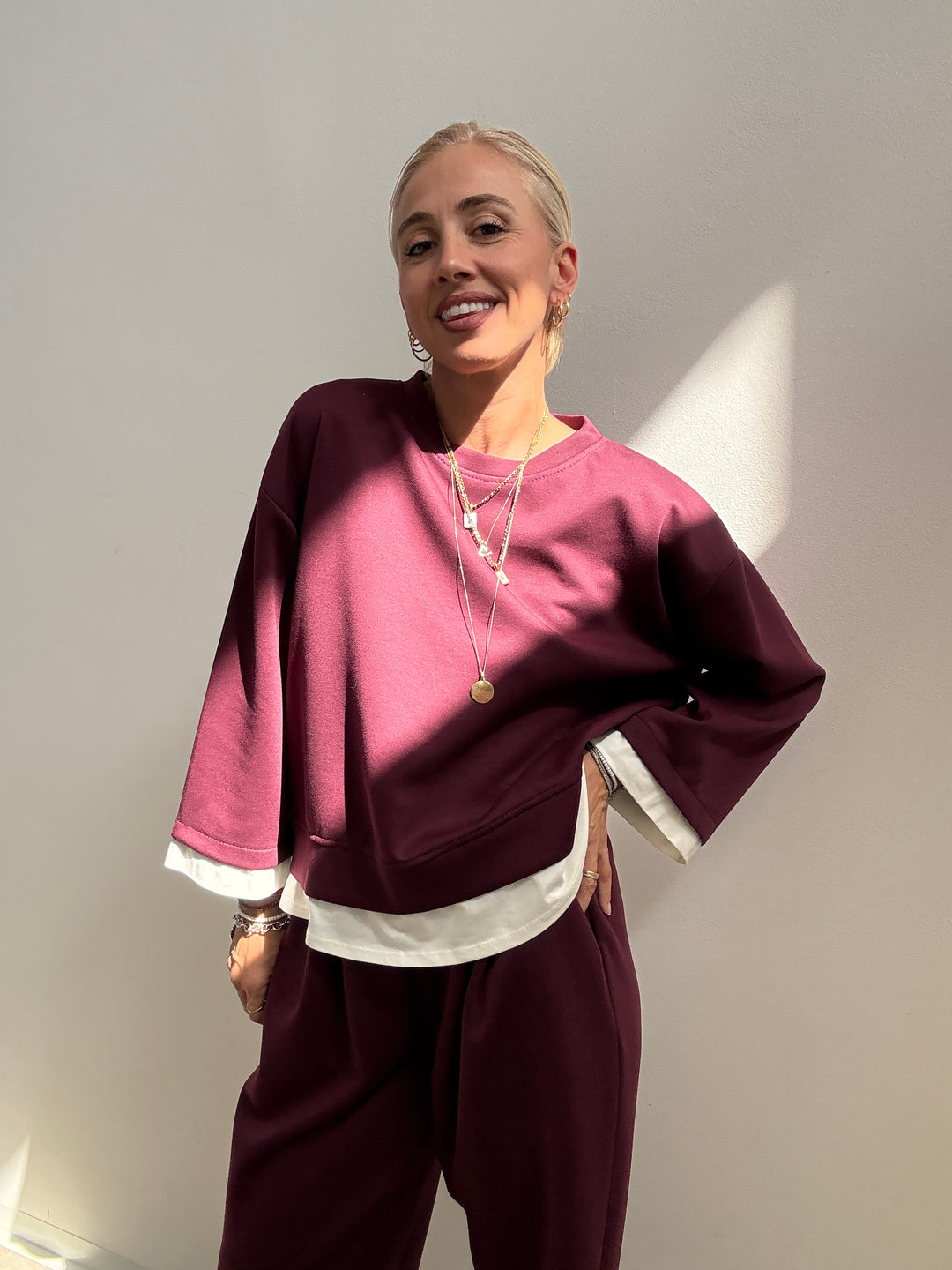 SET GIULIA NEOPRENE BORGOGNA
