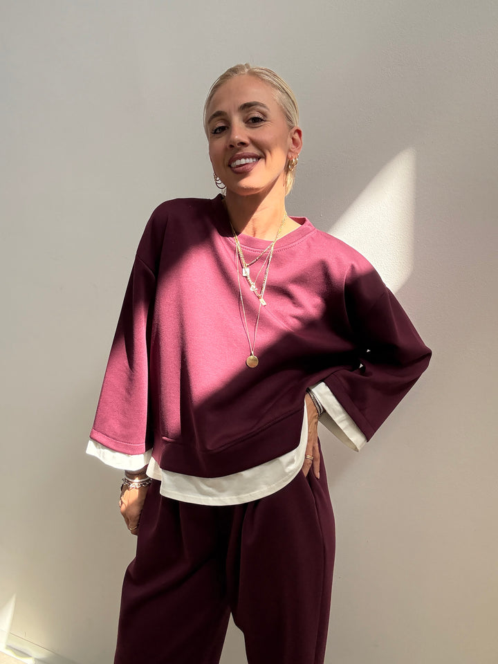 SET GIULIA NEOPRENE BORGOGNA