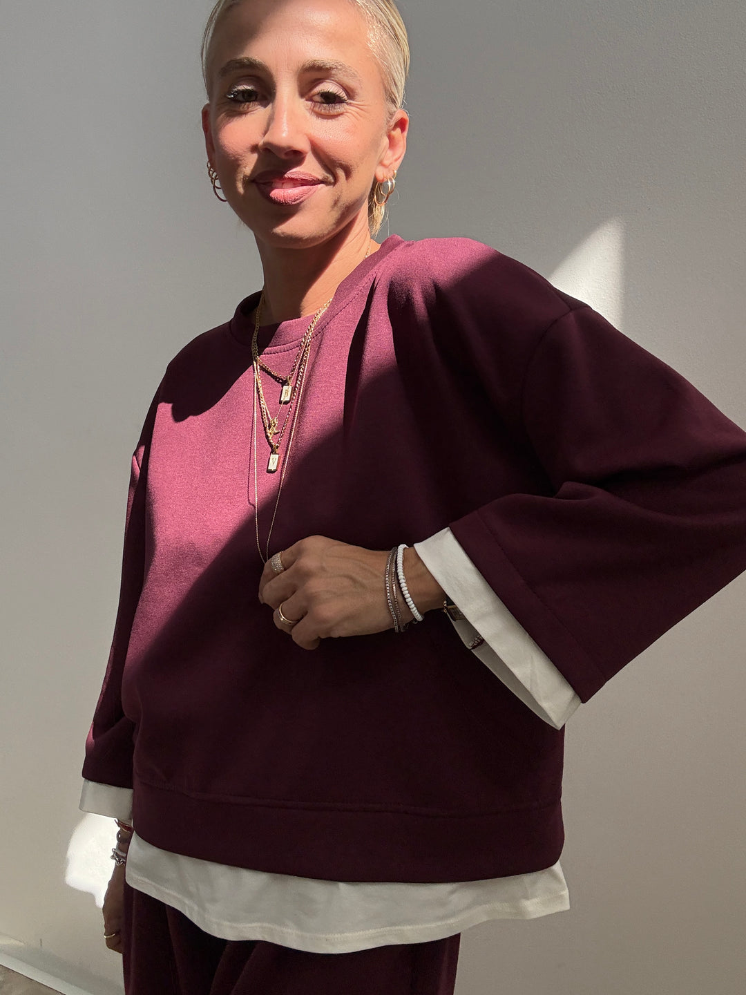SET GIULIA NEOPRENE BORGOGNA