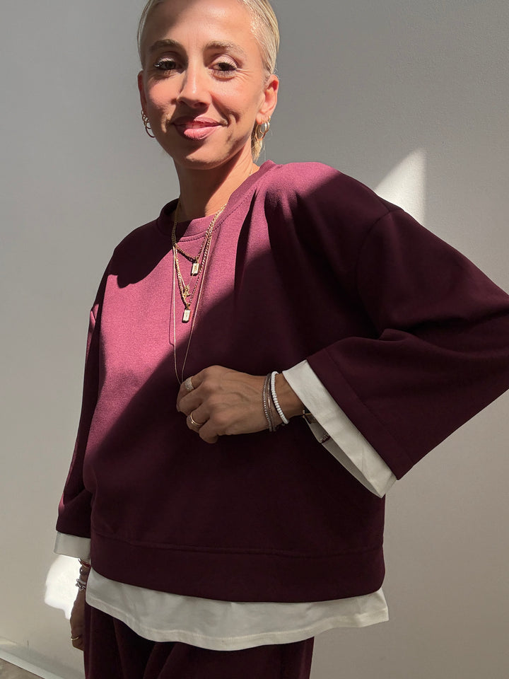 SET GIULIA NEOPRENE BORGOGNA