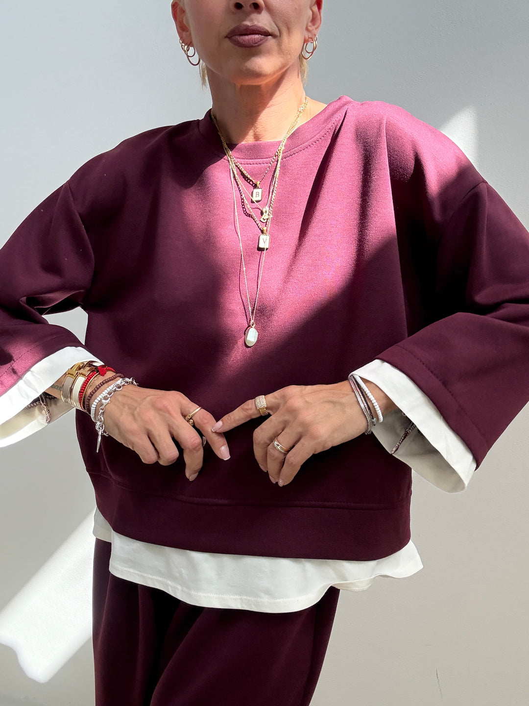 SET GIULIA NEOPRENE BORGOGNA