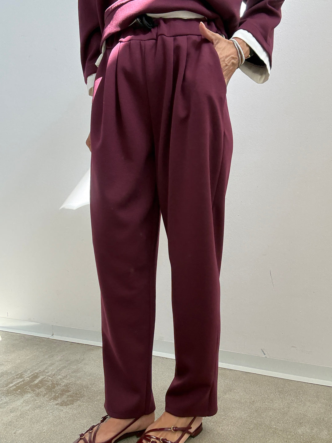 SET GIULIA NEOPRENE BORGOGNA