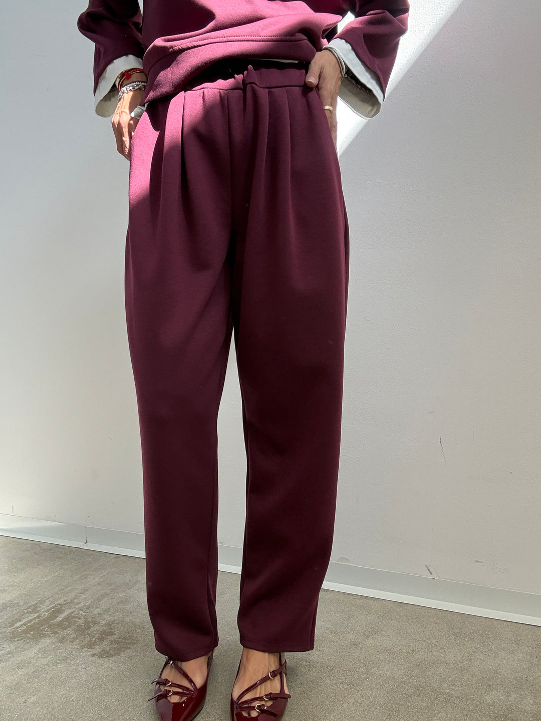SET GIULIA NEOPRENE BORGOGNA