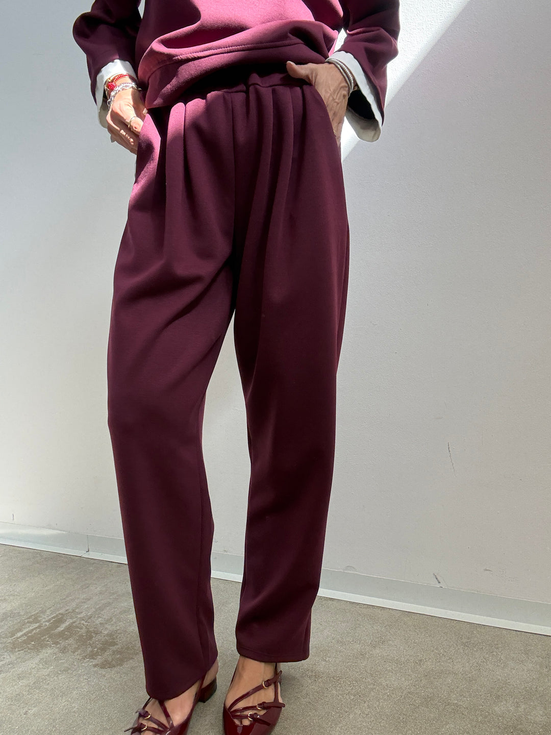 SET GIULIA NEOPRENE BORGOGNA
