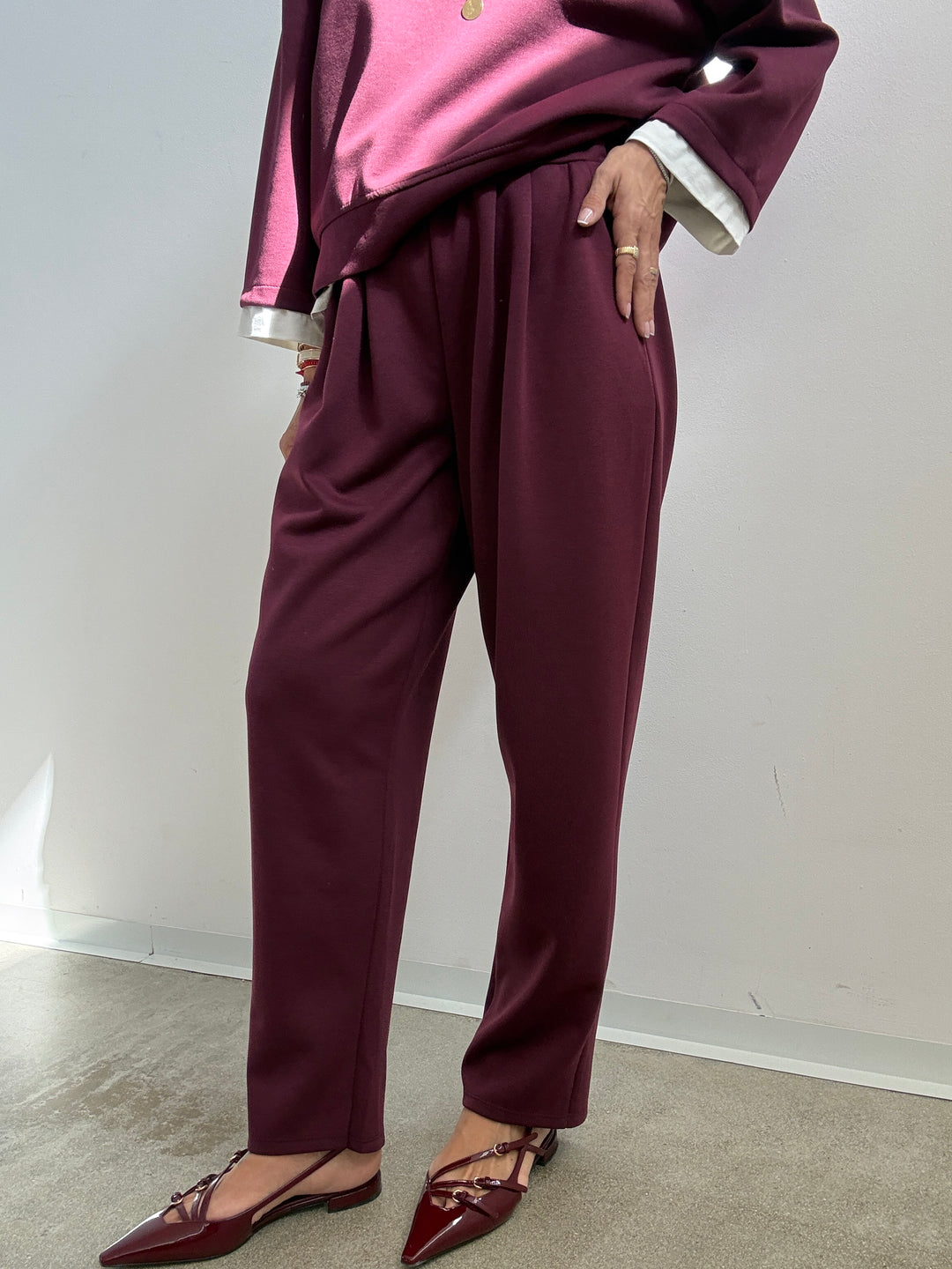 SET GIULIA NEOPRENE BORGOGNA