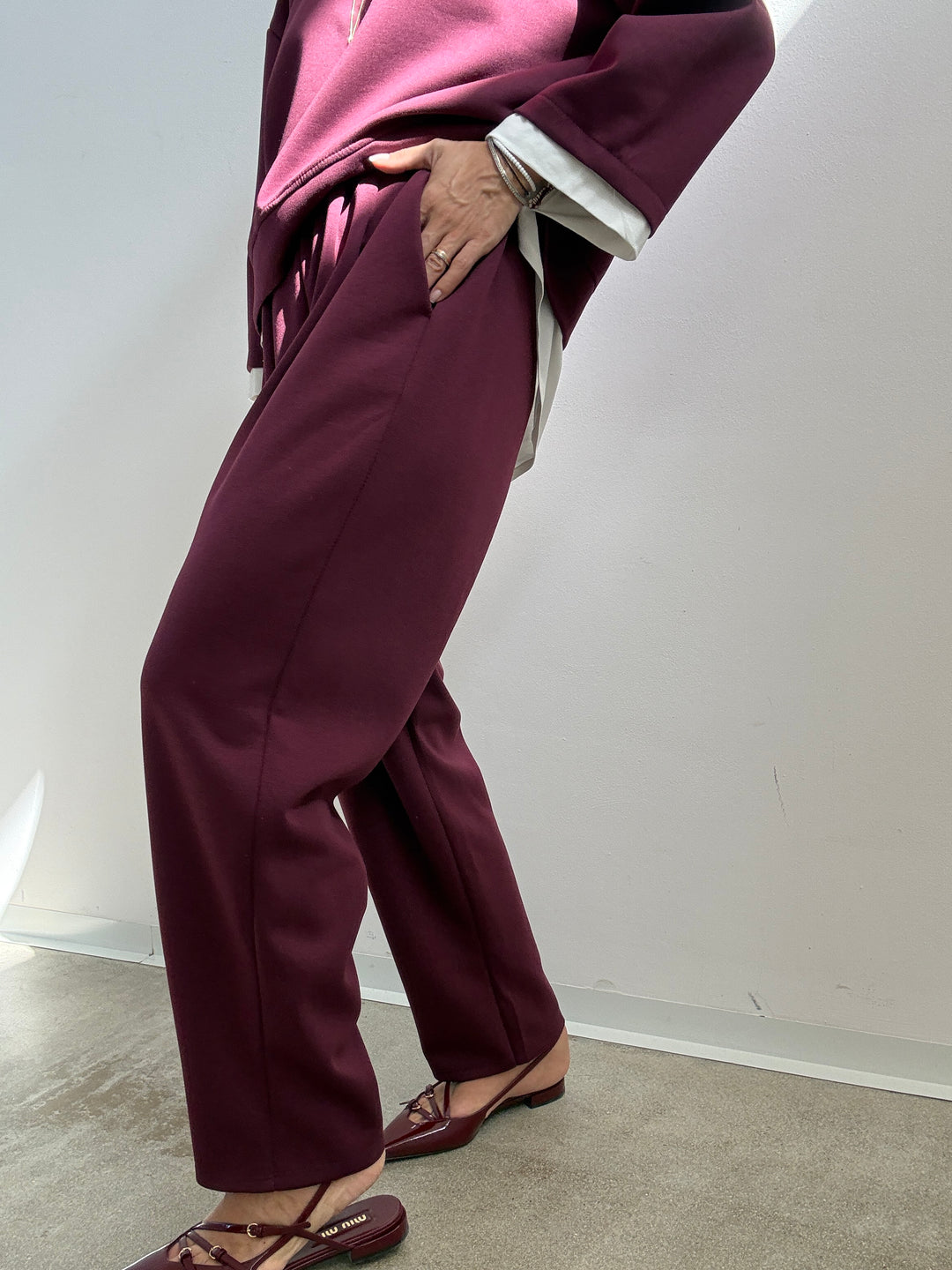 SET GIULIA NEOPRENE BORGOGNA