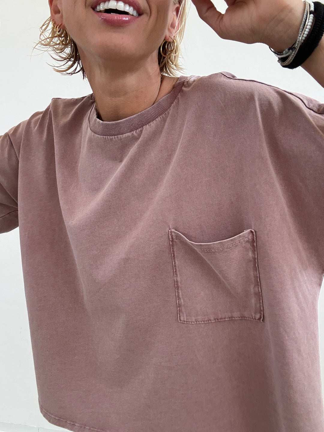 TSHIRT SCATOLA STONE VINO