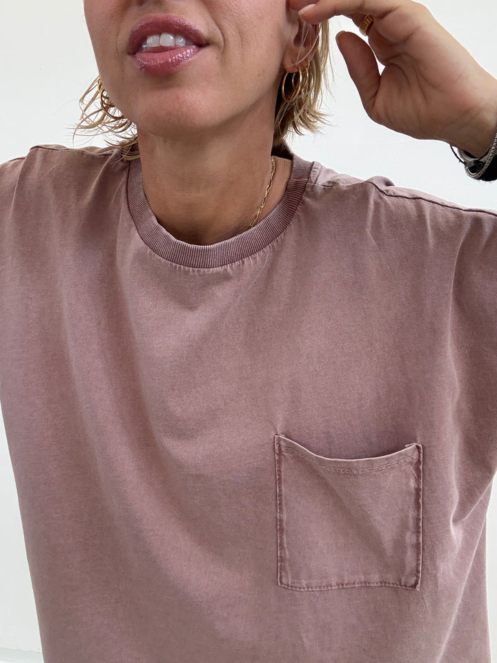 TSHIRT SCATOLA STONE VINO