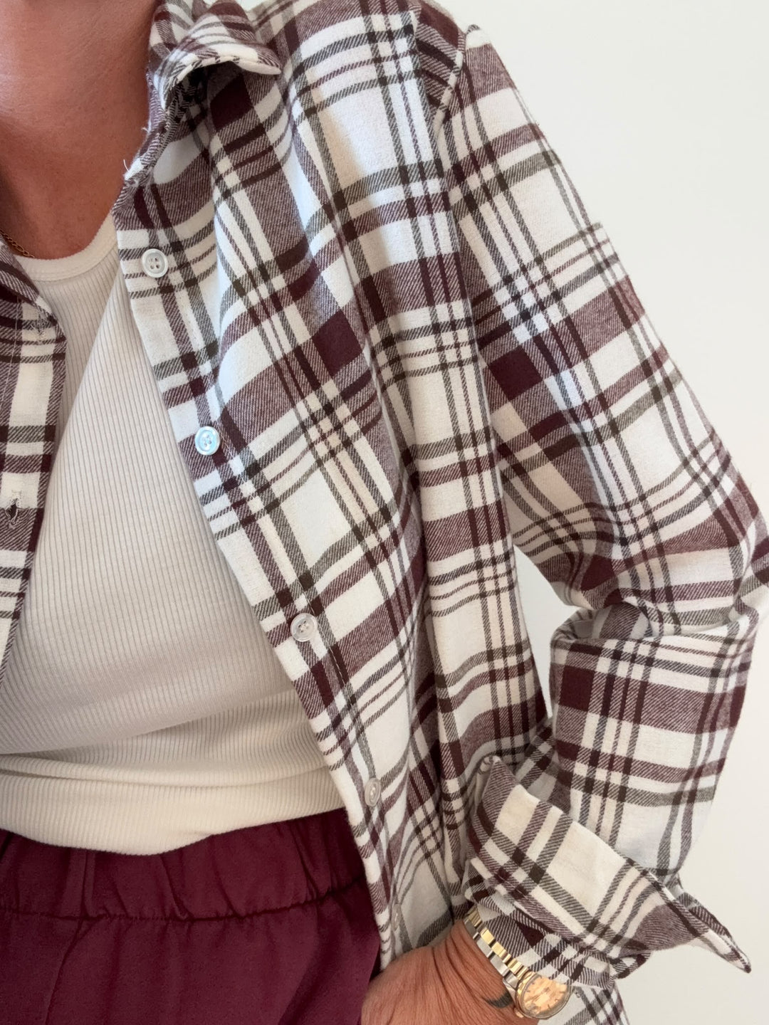 CAMICIA HEIDI CHECK BIANCO