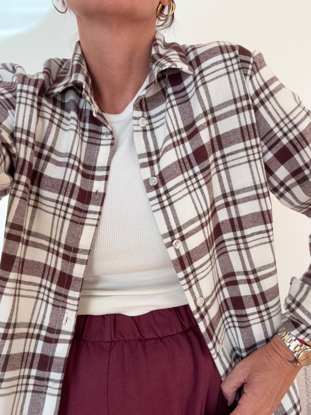 CAMICIA HEIDI CHECK BIANCO