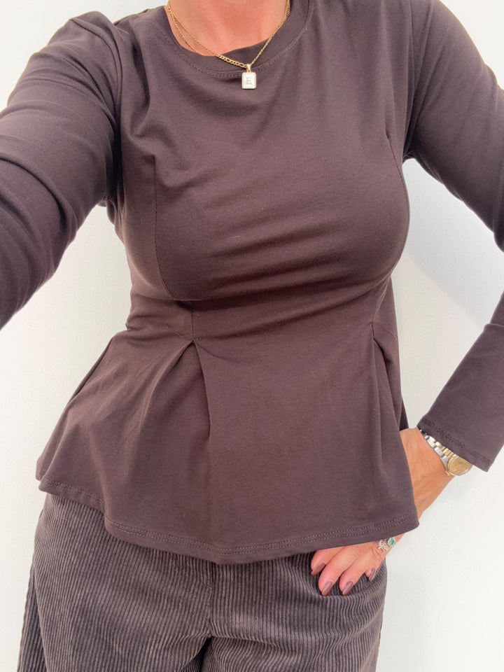TSHIRT CRIS CIOCCOLATO