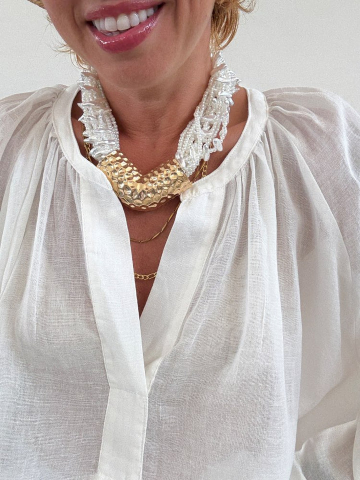 COLLANA PERLE ORO MARTELLATO;COLLANA PERLE ORO MARTELLATO;COLLANA PERLE ORO MARTELLATO;COLLANA PERLE ORO MARTELLATO