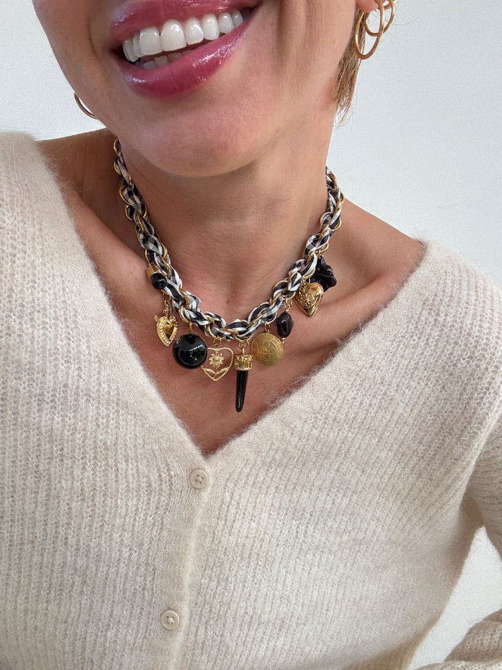 COLLANA CATENA VICHY NERO;COLLANA CATENA VICHY NERO;COLLANA CATENA VICHY NERO;COLLANA CATENA VICHY NERO;COLLANA CATENA VICHY NERO
