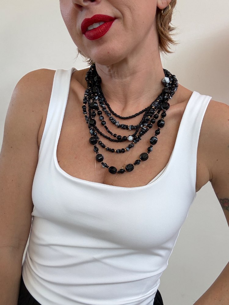 COLLANA PIETRE NERE;COLLANA PIETRE NERE;COLLANA PIETRE NERE;COLLANA PIETRE NERE;COLLANA PIETRE NERE
