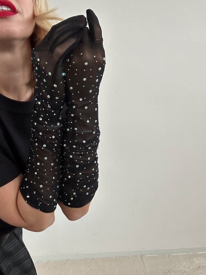 GUANTI TULLE STRASS NERO;GUANTI TULLE STRASS NERO;GUANTI TULLE STRASS NERO;GUANTI TULLE STRASS NERO;GUANTI TULLE STRASS NERO