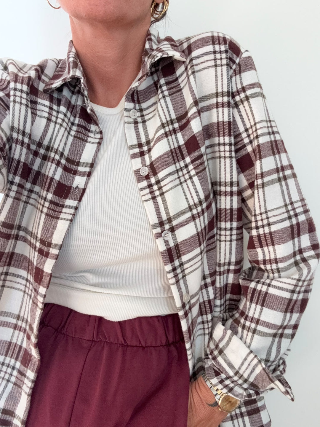 CAMICIA HEIDI CHECK BIANCO