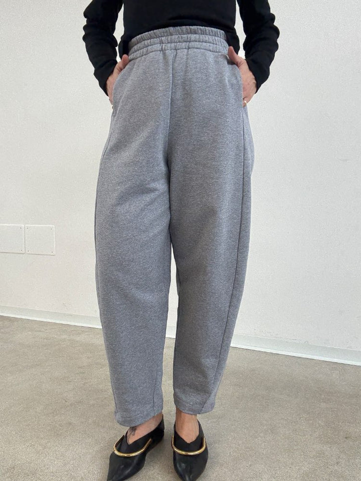 PANTALONE ZELDA FELPA GRIGIO MELANGE