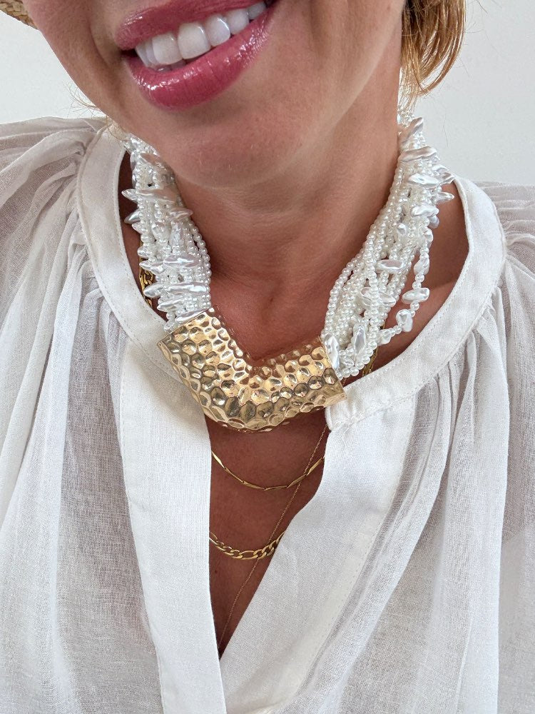 COLLANA PERLE ORO MARTELLATO;COLLANA PERLE ORO MARTELLATO;COLLANA PERLE ORO MARTELLATO;COLLANA PERLE ORO MARTELLATO