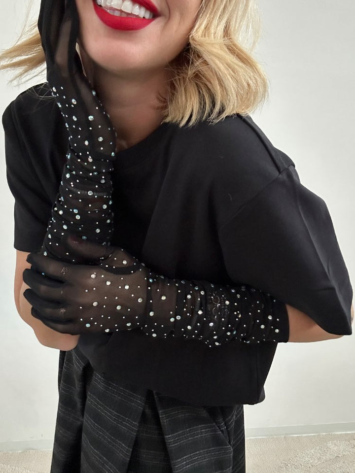 GUANTI TULLE STRASS NERO;GUANTI TULLE STRASS NERO;GUANTI TULLE STRASS NERO;GUANTI TULLE STRASS NERO;GUANTI TULLE STRASS NERO