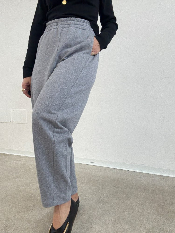 PANTALONE ZELDA FELPA GRIGIO MELANGE