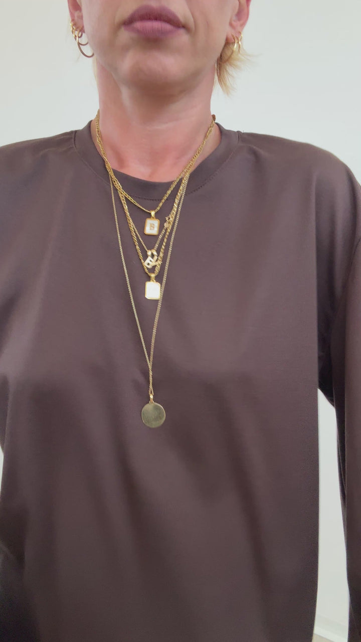TSHIRT GRETA CIOCCOLATO